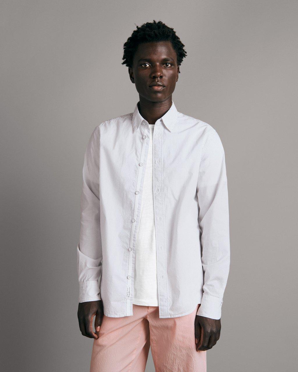 White Stripe  - Zac Stripe Shirt