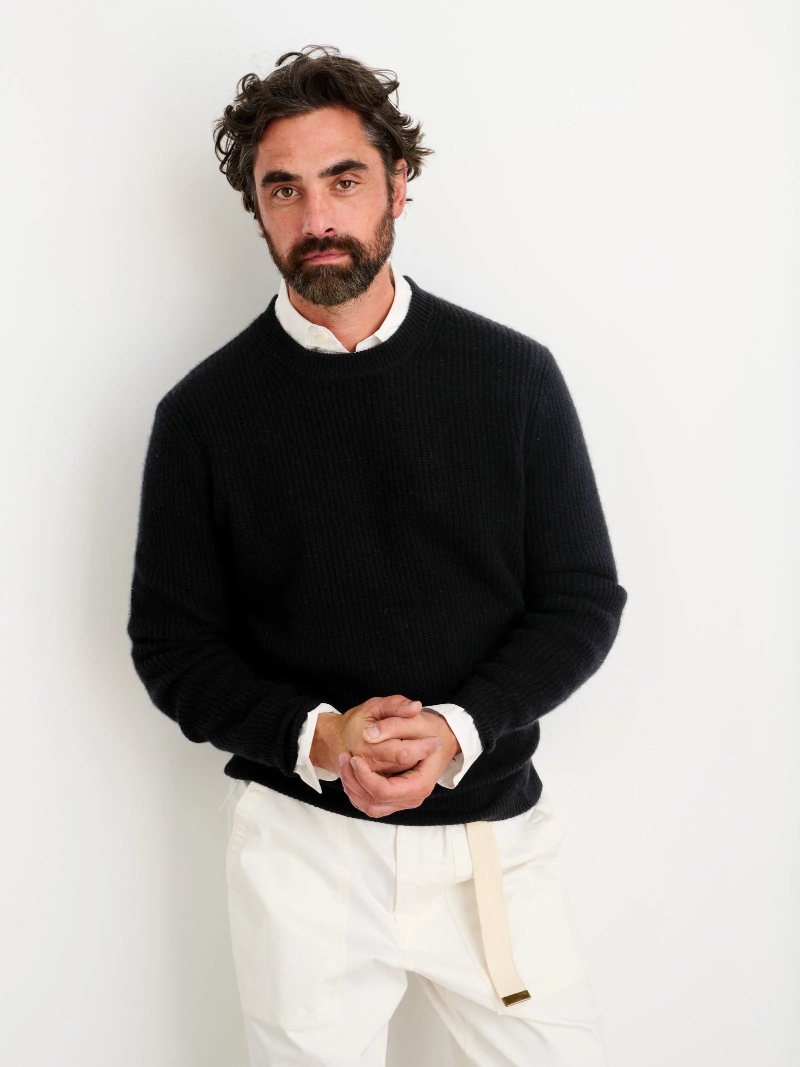 Alex Mill Jordan Sweater in Cashmere - Black