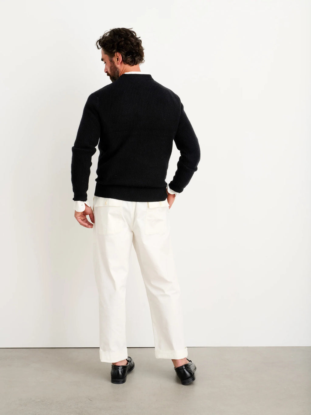 Alex Mill Jordan Sweater in Cashmere - Black