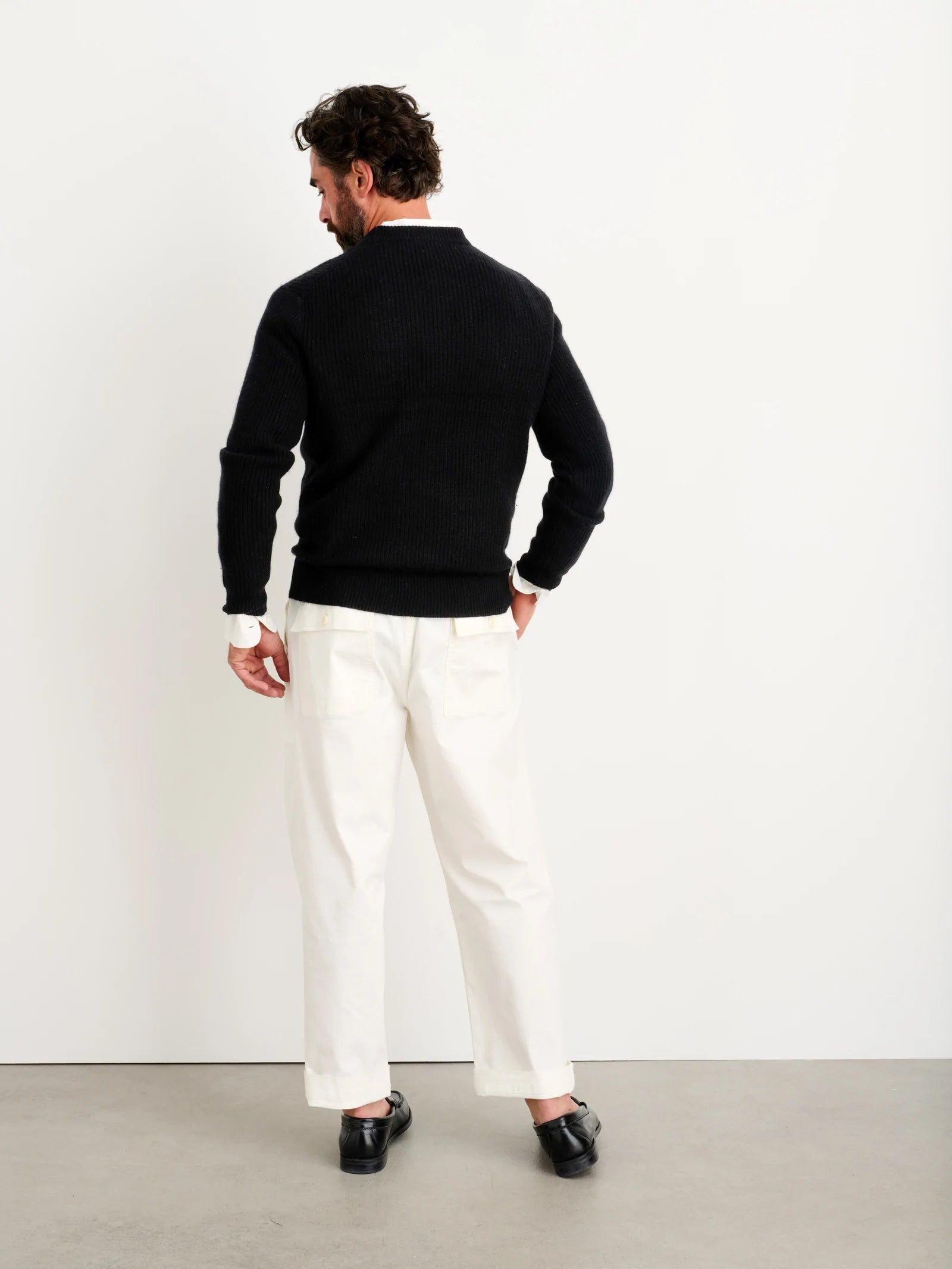 Alex Mill Jordan Sweater in Cashmere - Black