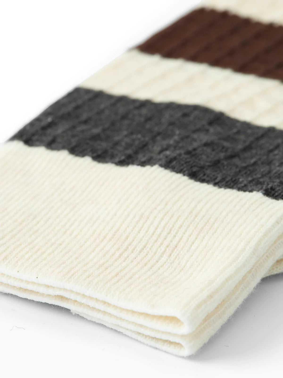 Oliver Spencer Miller Socks Brunel Cream/Brown