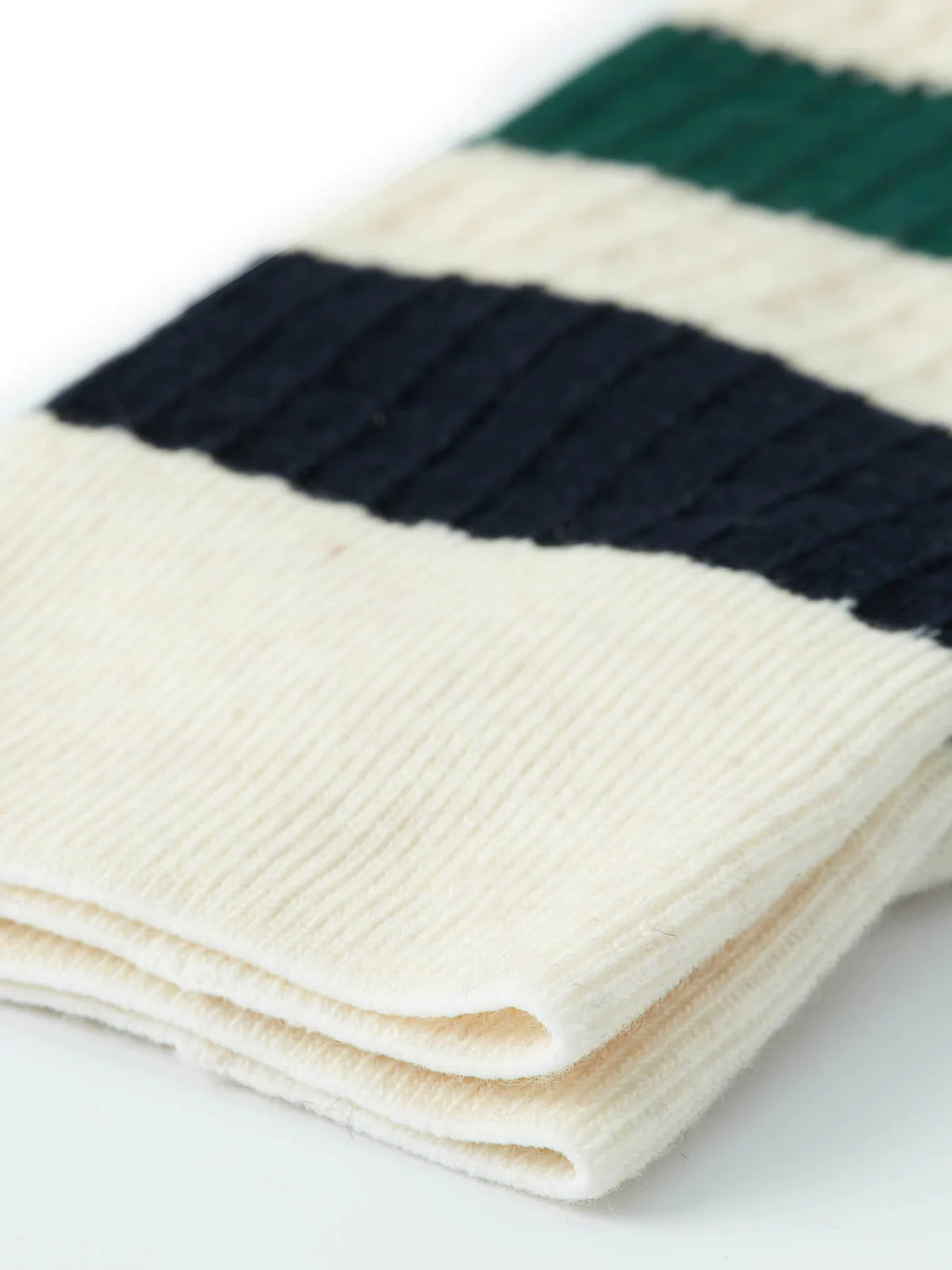 Oliver Spencer Miller Socks Brunel Cream/Green