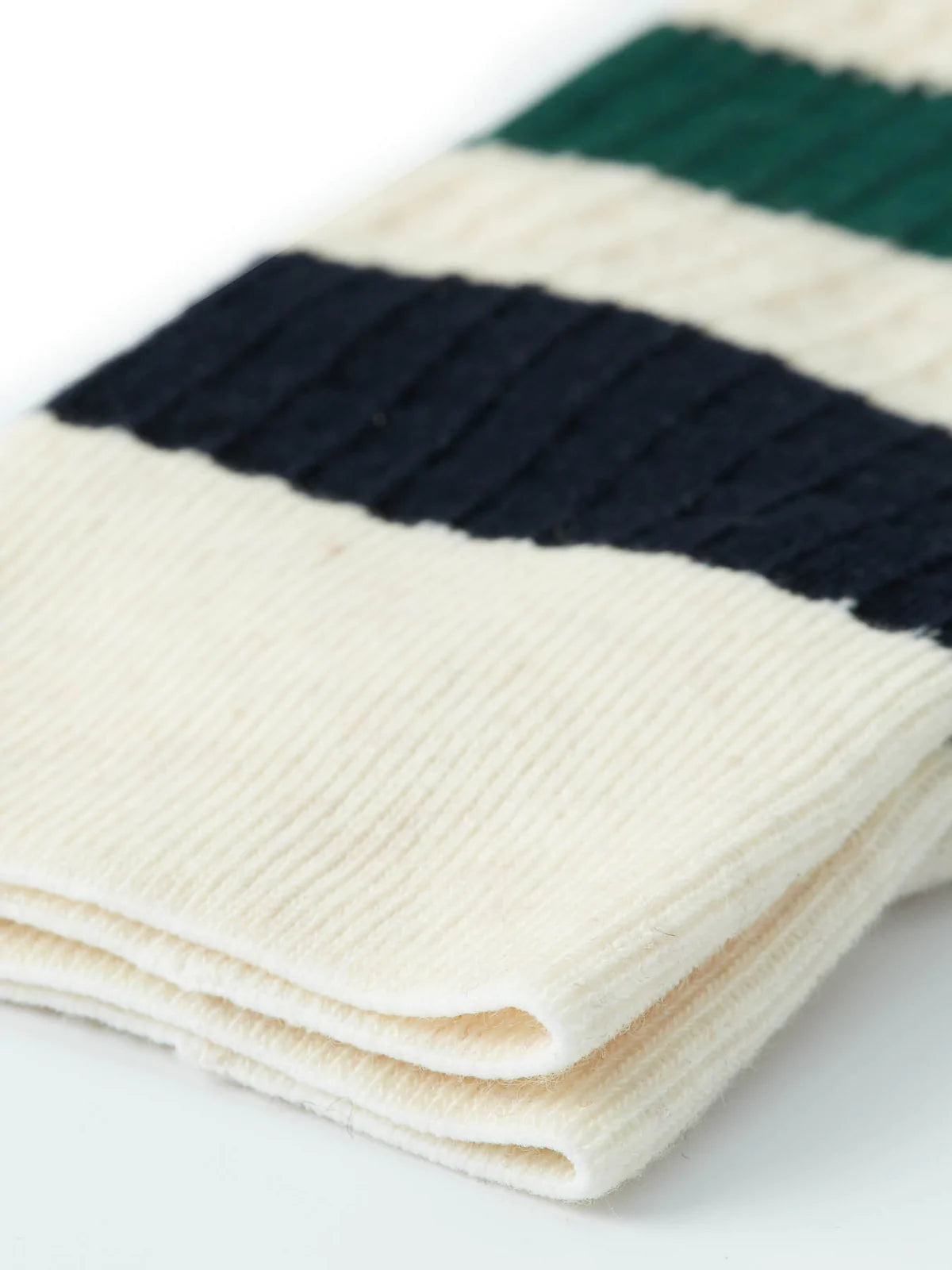 Oliver Spencer Miller Socks Brunel Cream/Green