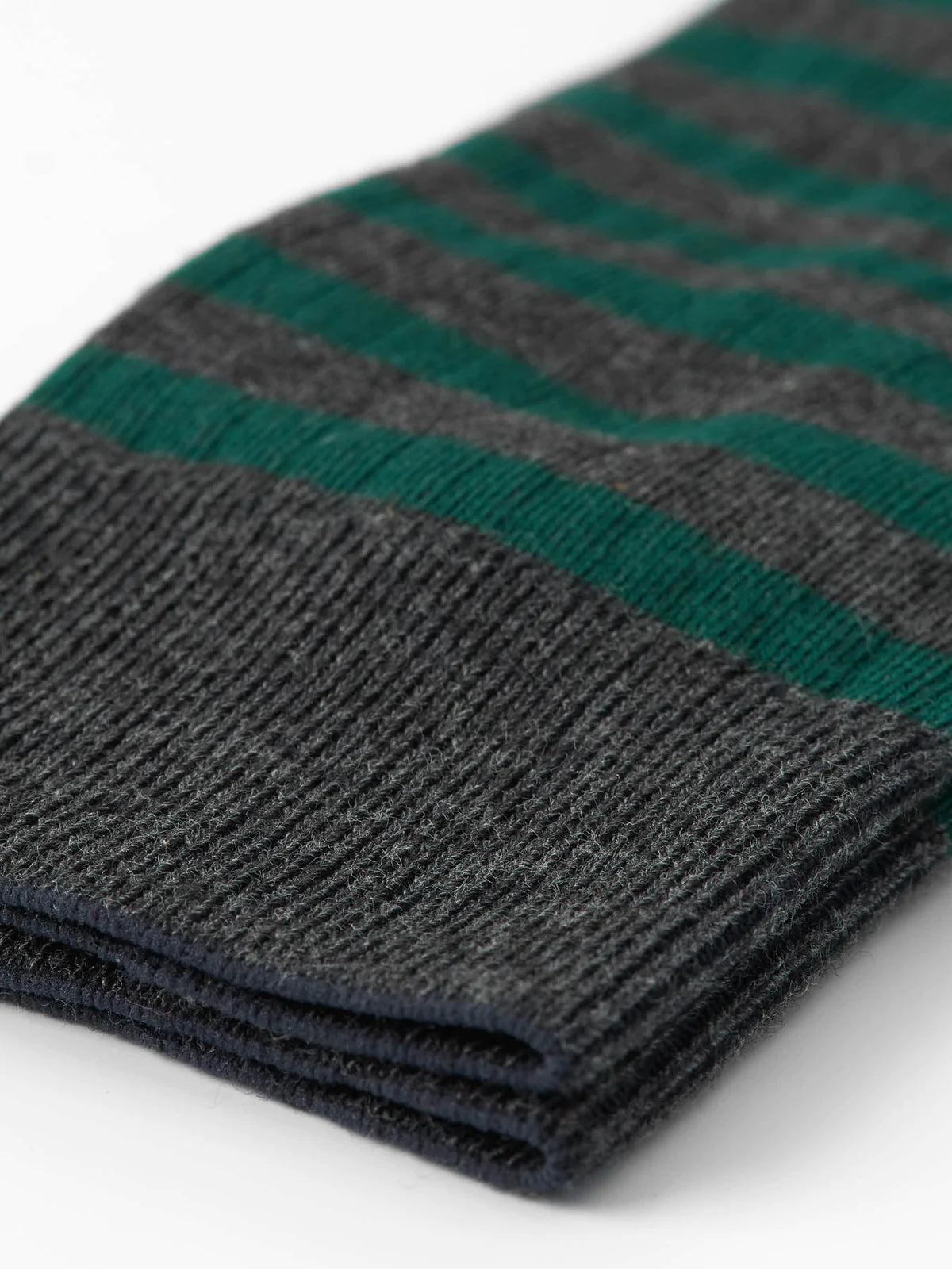 Oliver Spencer Miller Socks Dixon Charcoal/Green