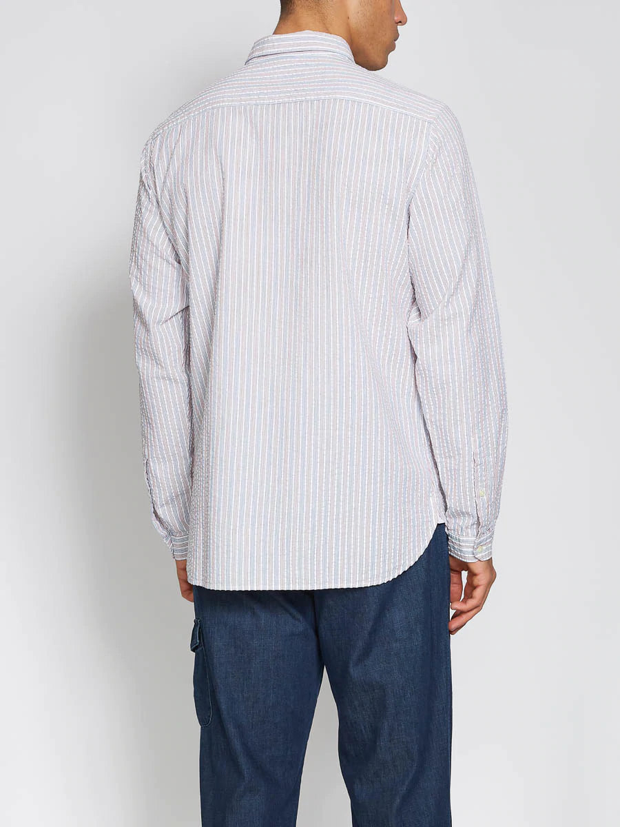 Clerkenwell Tab Shirt - longstone navy/red