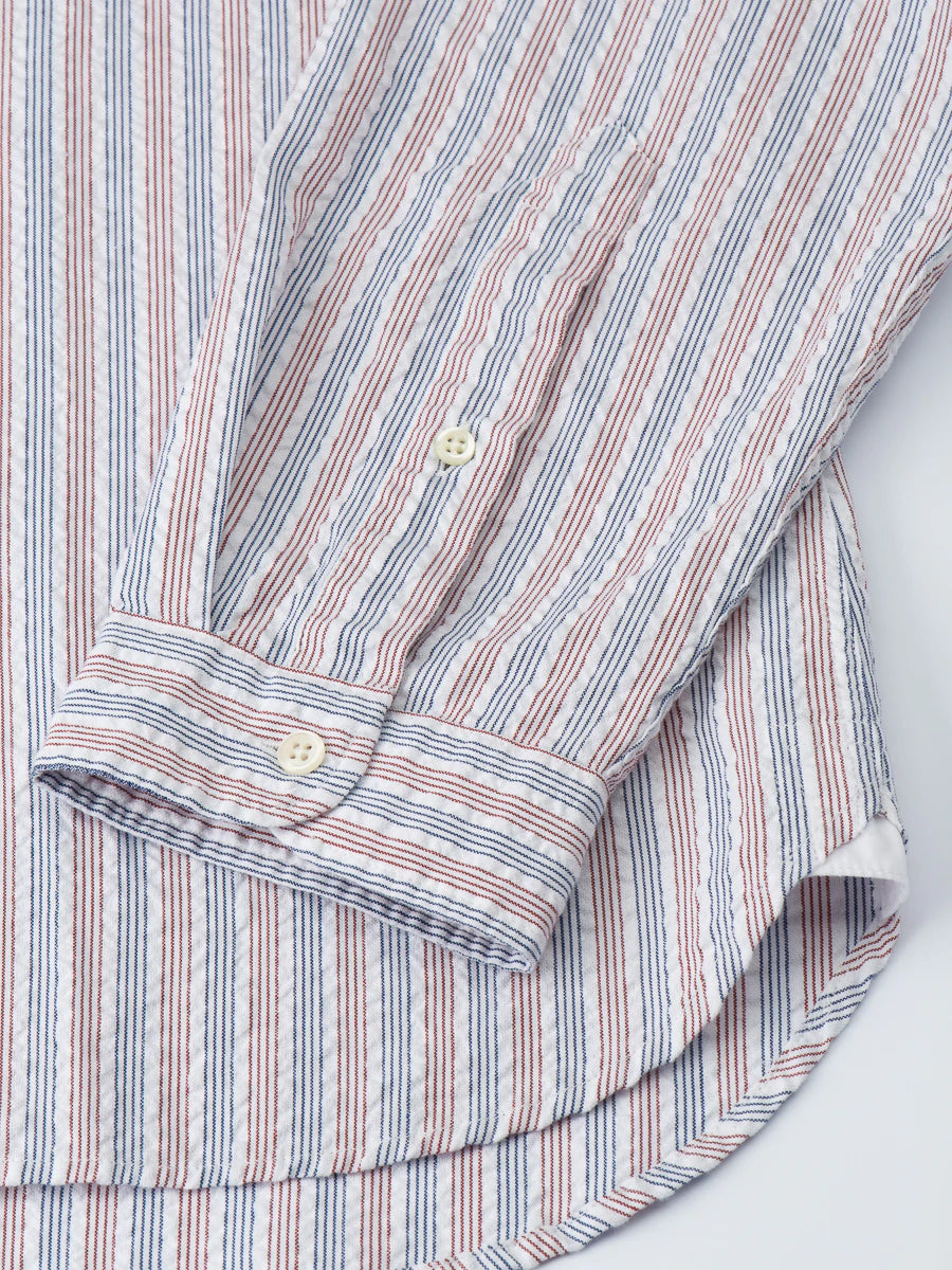 Clerkenwell Tab Shirt - longstone navy/red