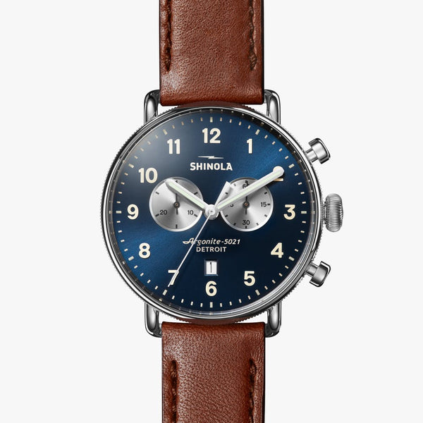 Shinola The Canfield Chrono 43MM - Midnight Blue