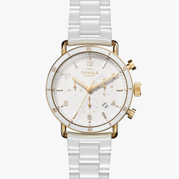 The Canfield Sport 40MM - White Ceramic