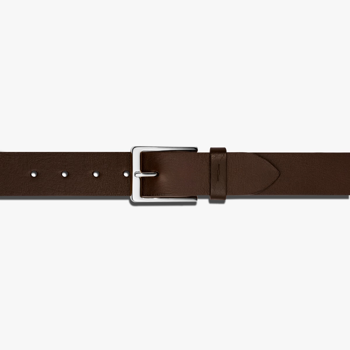Shinola Lighting Bolt Keeper Belt - Deep Brown