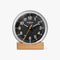 The Runwell Desk Clock - Black/Chrome