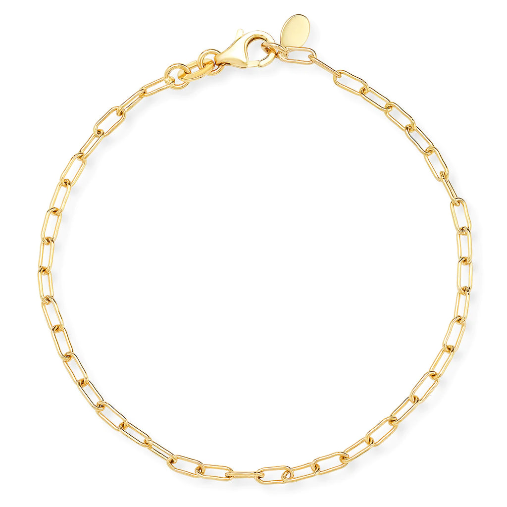 Eriness Gold Paperclip Bracelet