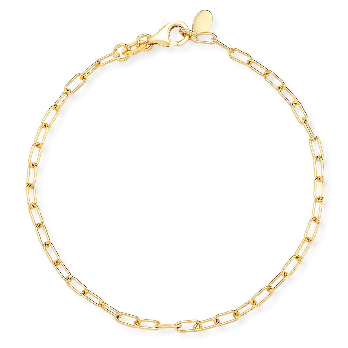 Eriness Gold Paperclip Bracelet