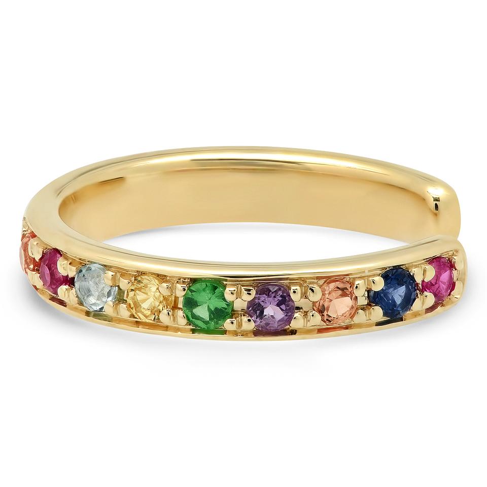 Eriness 14K Multi Colored Standard Ear Cuff