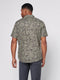 Short-Sleeve Breeze Shirt Tropical Shadow Print