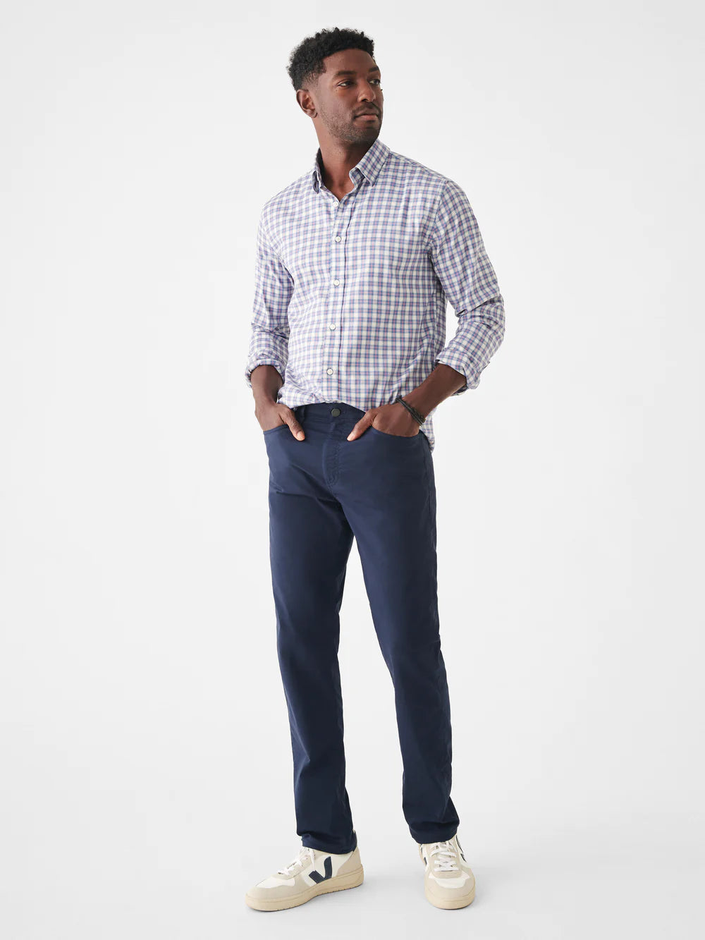 Faherty The Movement™ Shirt - Cherry Hill Plaid