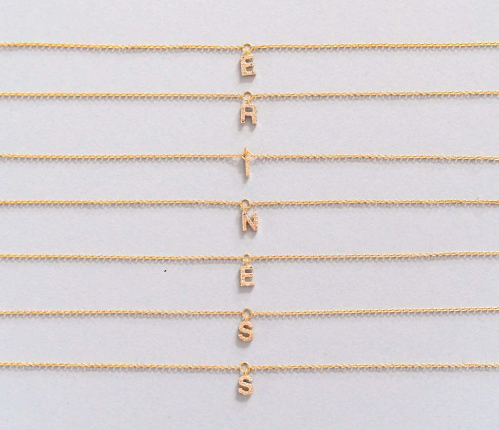 Eriness Diamond Mini Initial Choker