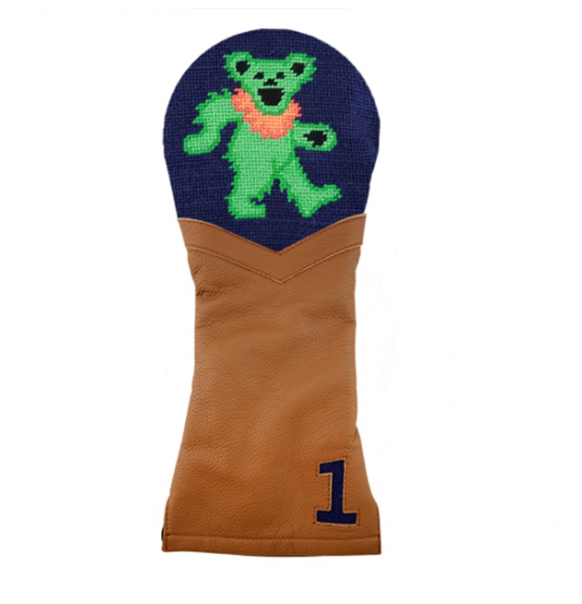 Dancing Bear Needlepoint Golf Headcover
