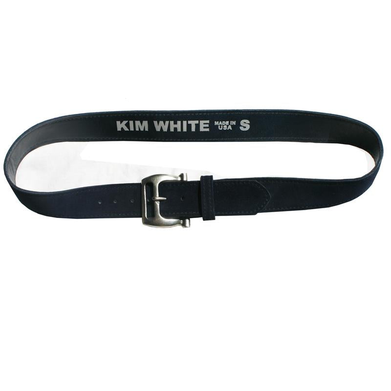 Kim Whtie Slotted Buckle Belt