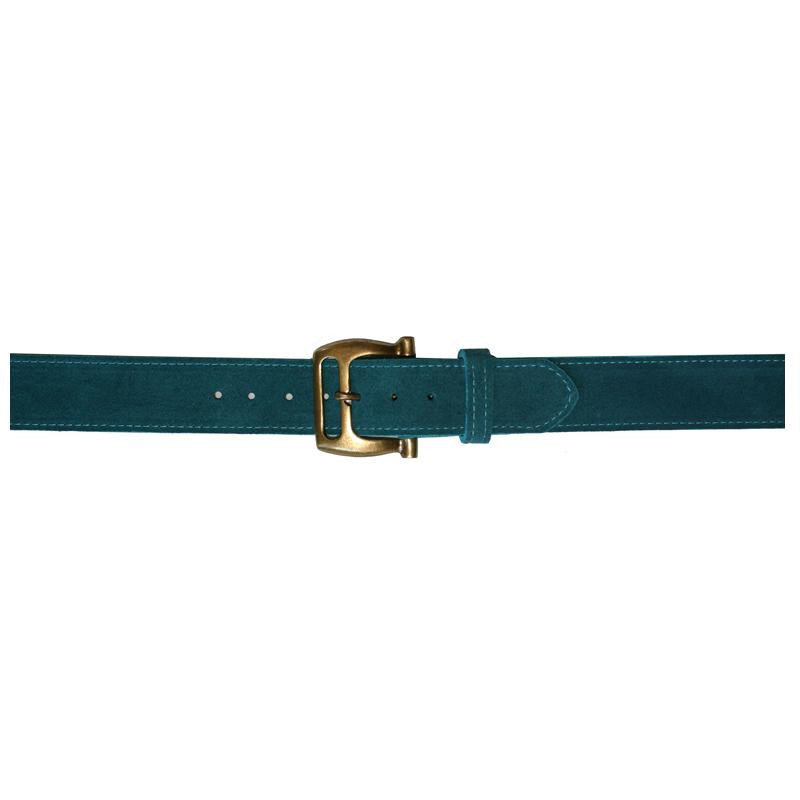 Kim Whtie Slotted Buckle Belt