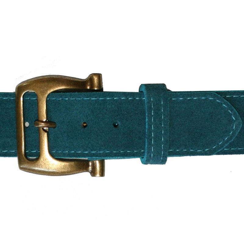 Kim Whtie Slotted Buckle Belt