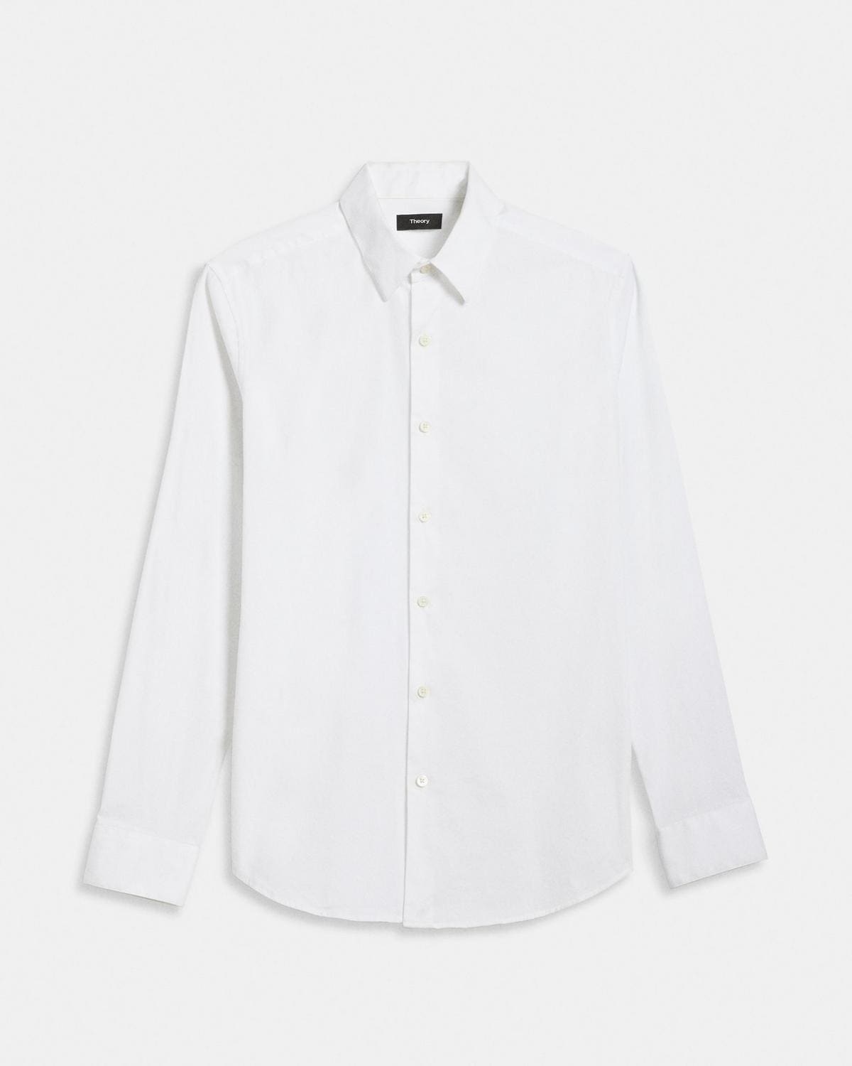 Theory Sylvain Shirt in Good Cotton - White