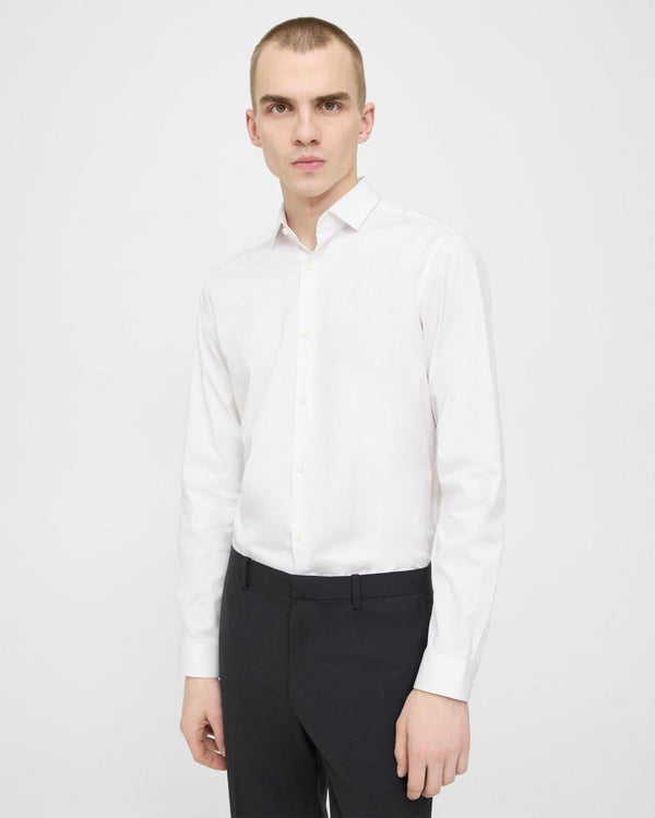 Theory Sylvain Shirt in Good Cotton - White