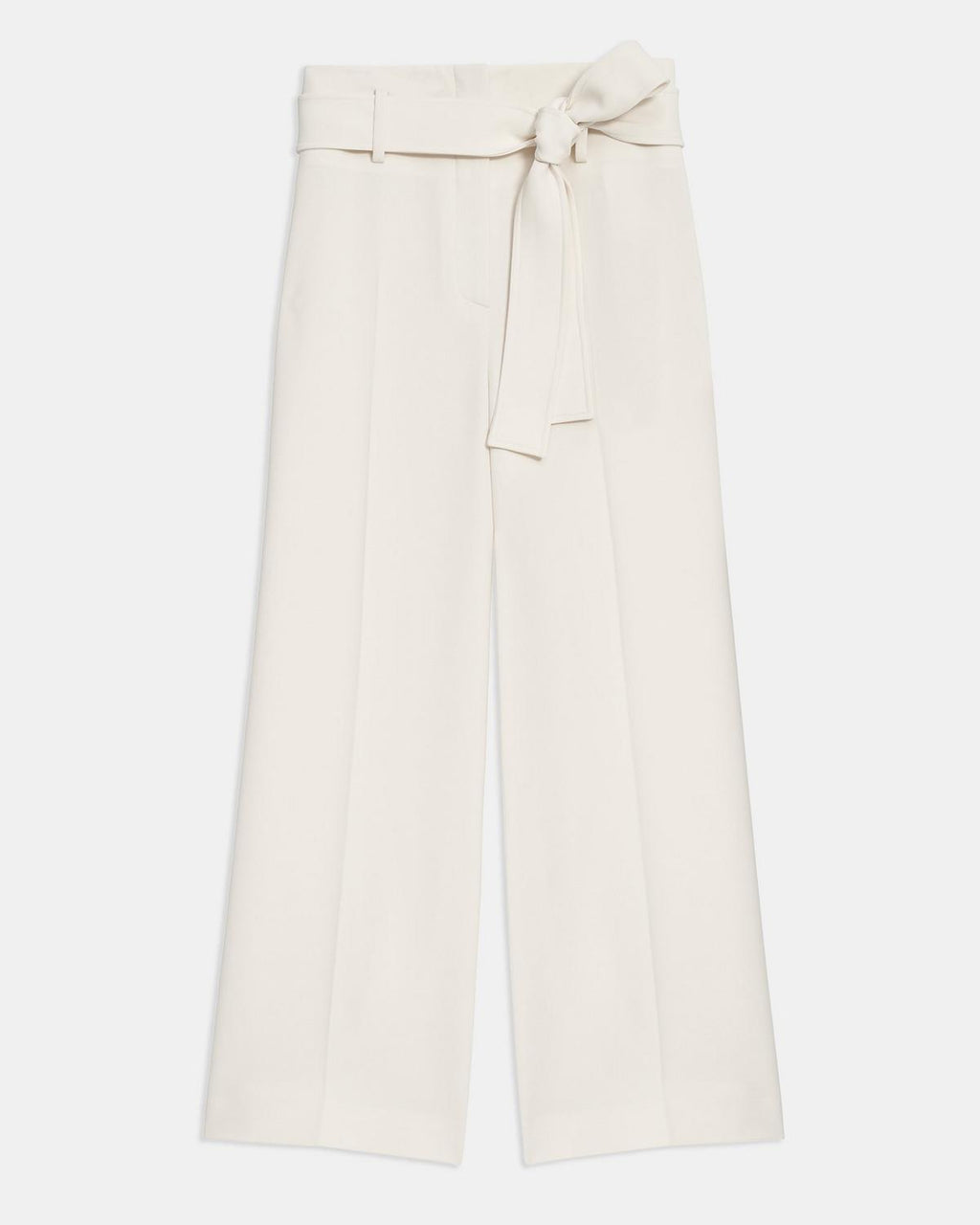 Belted Cropped Pant In Crepe