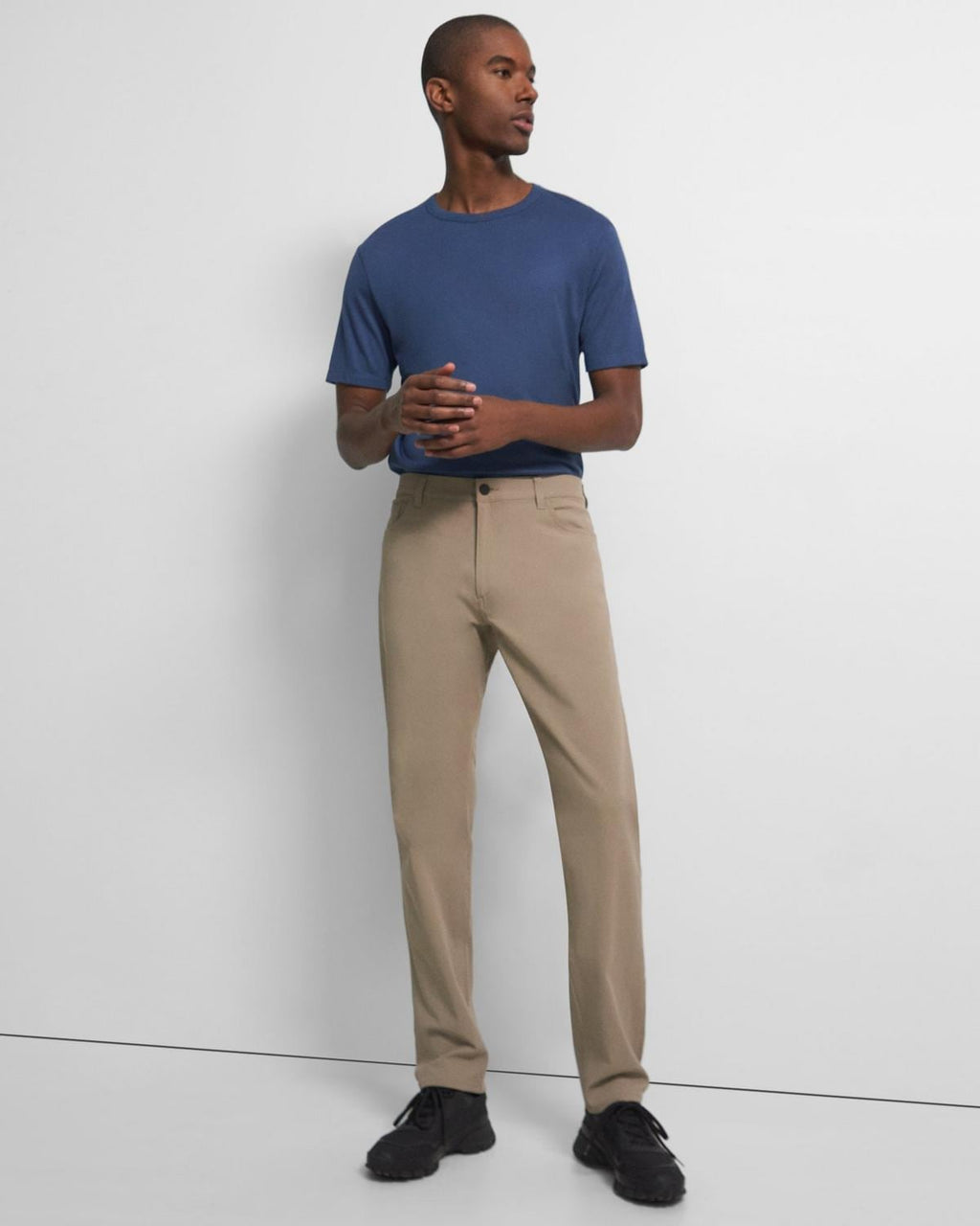 Theory Raffi 5-Pocket Pant in Neoteric Twill - Bark