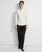 Theory Cinched Shirt in Good Cotton - White