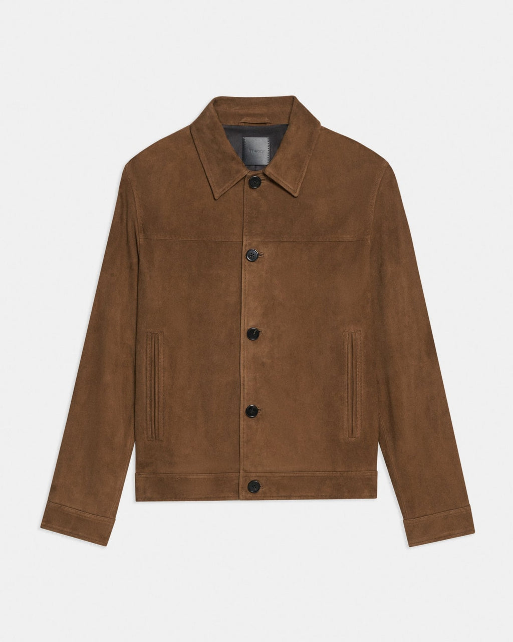 Theory Amos Trucker Jacket in Suede