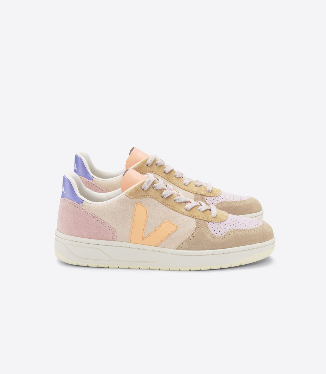 Veja Women's V-10 Suede Multico Peach