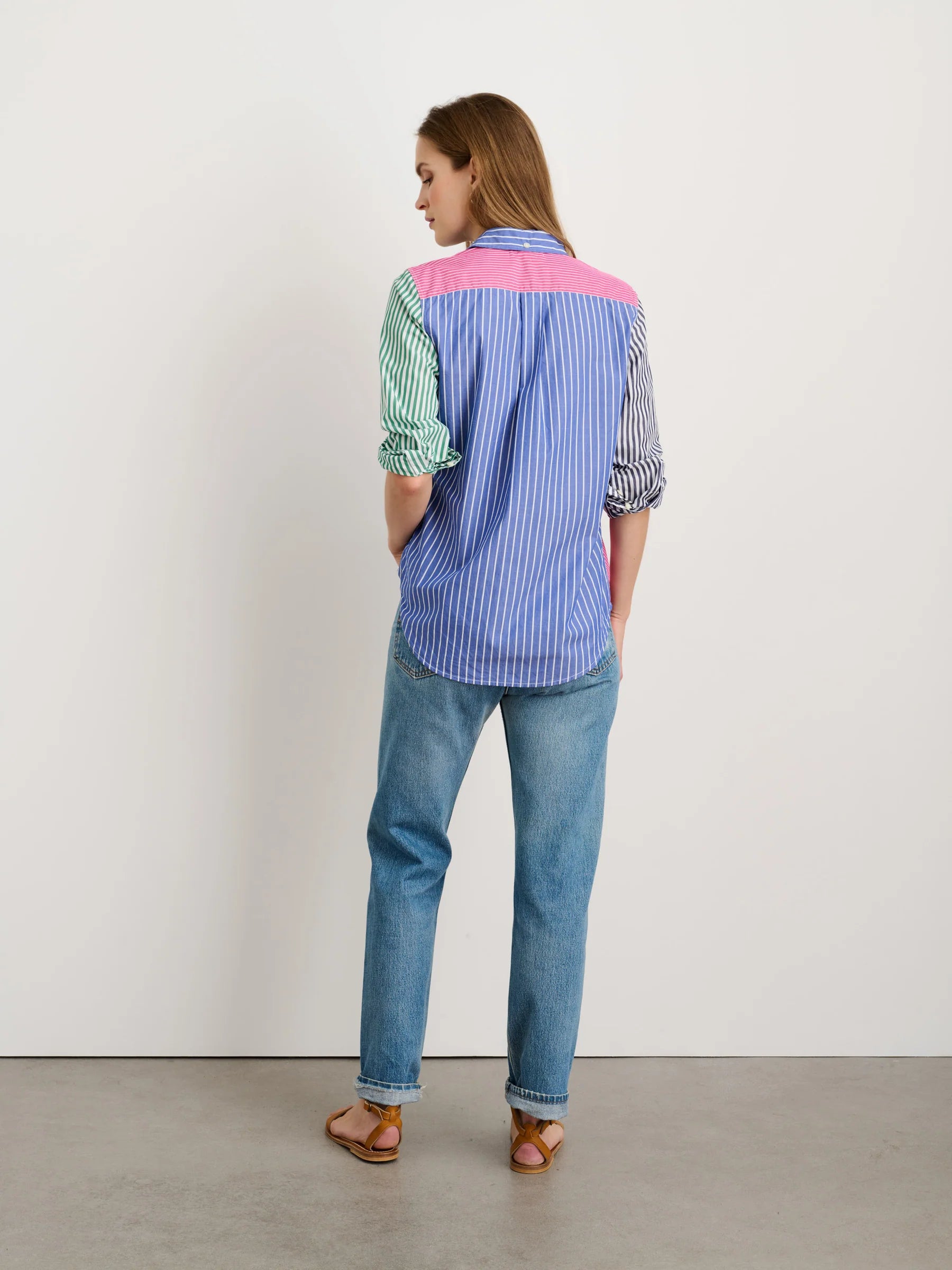 Alex Mill Wyatt Shirt in Mixed Stripe