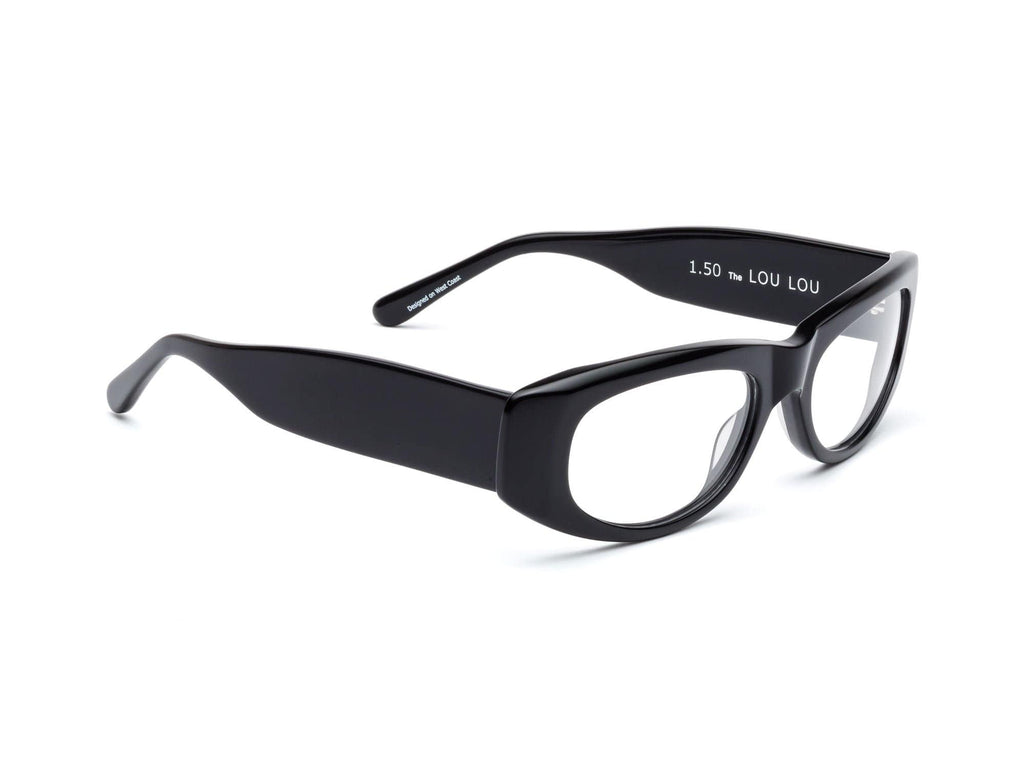 LOU LOU Reading Glasses - Gloss Black