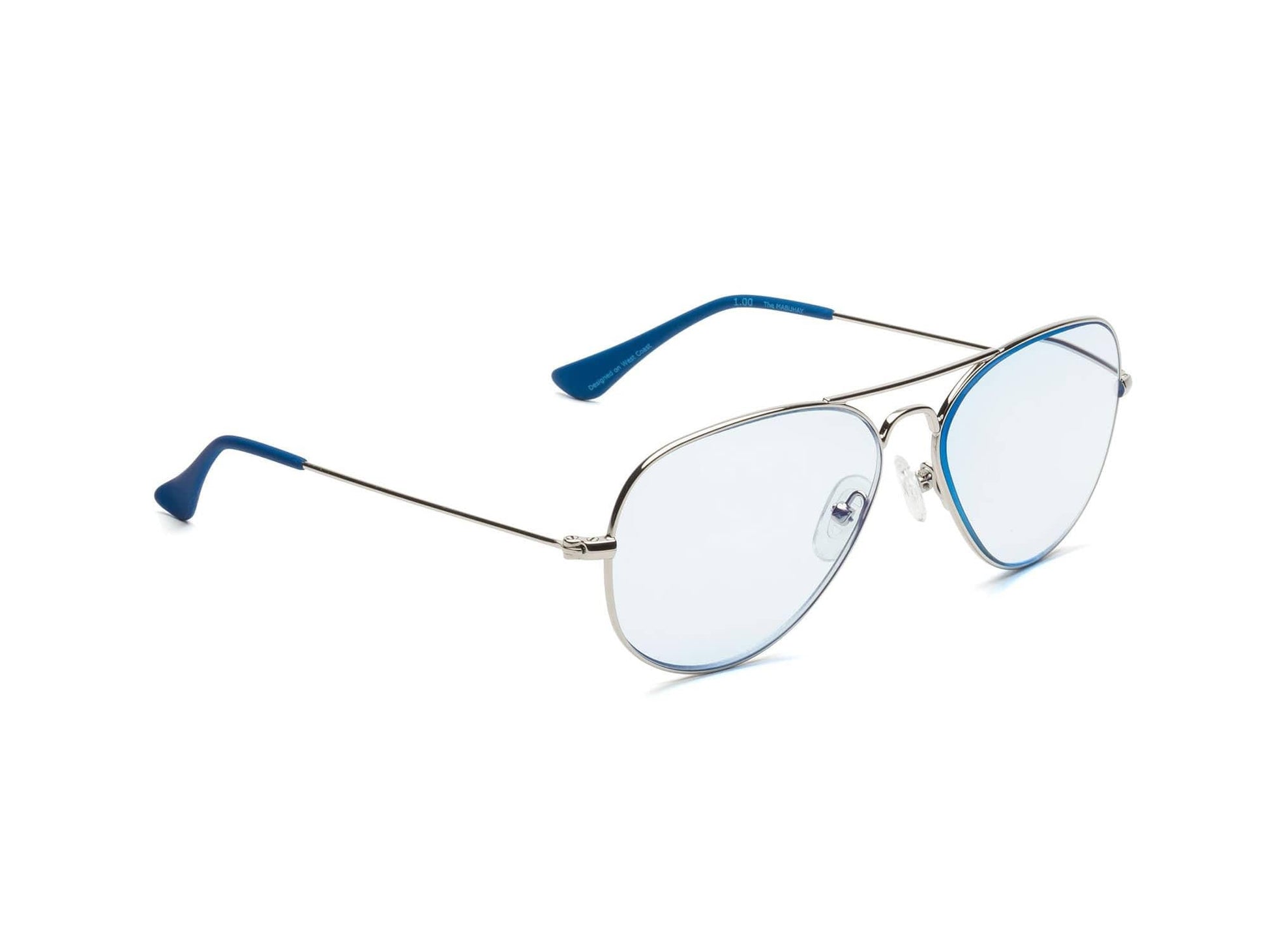 Mabuhay Blue Light Glasses  - Chrome Light Blue