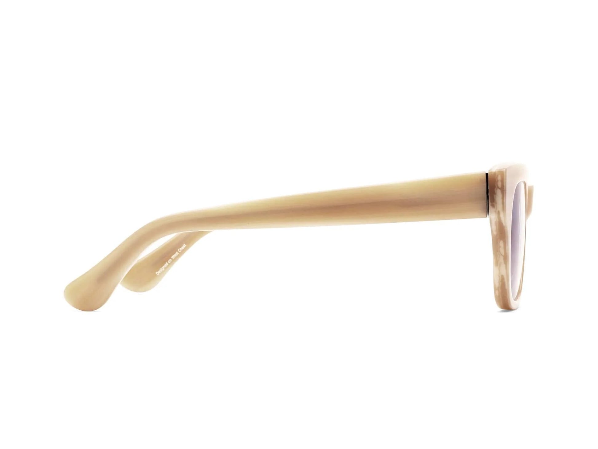 Caddis Miklos Reading Glasses - Polished Bone Blue Light