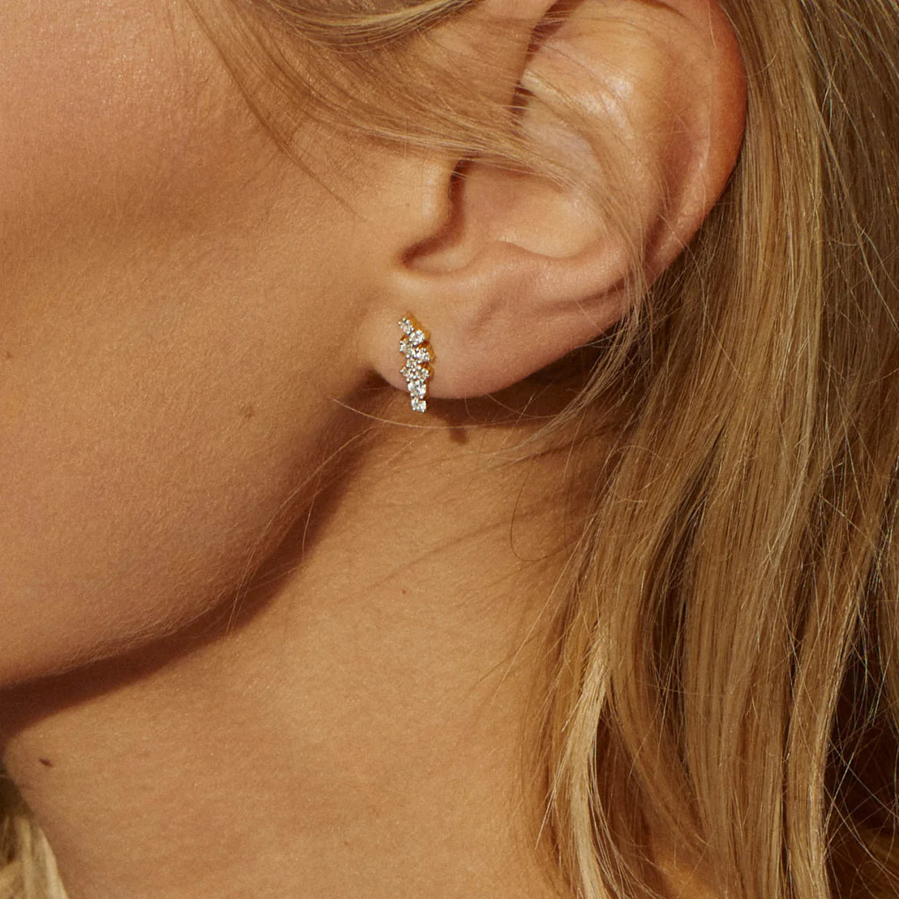Eriness Diamond Sunburst Studs