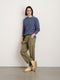 Alex Mill Long Sleeve Striped Tee  - Blue/Turmeric