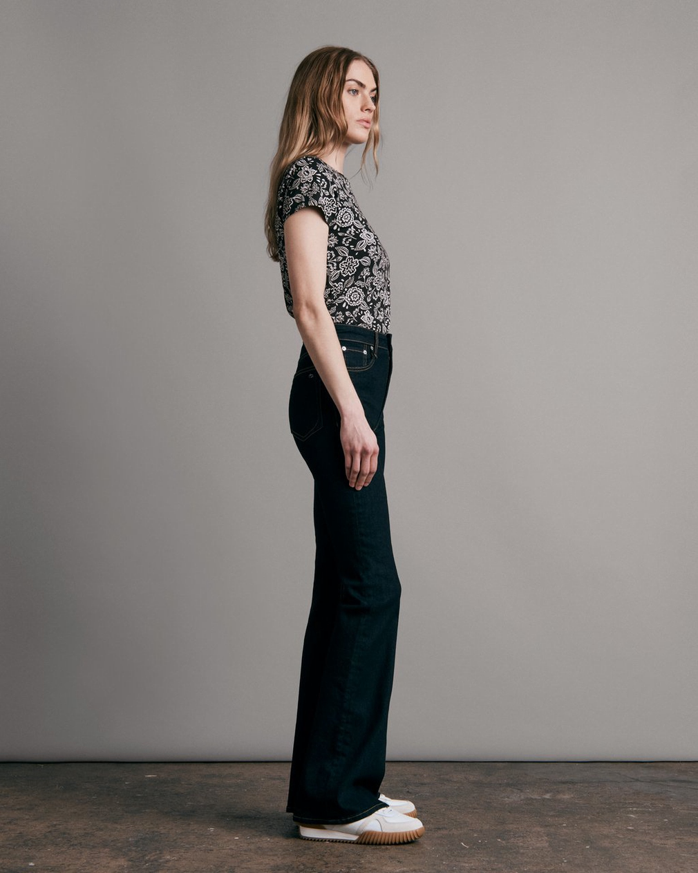 Rag & Bone Casey High Rise Ankle Flare in Rinse