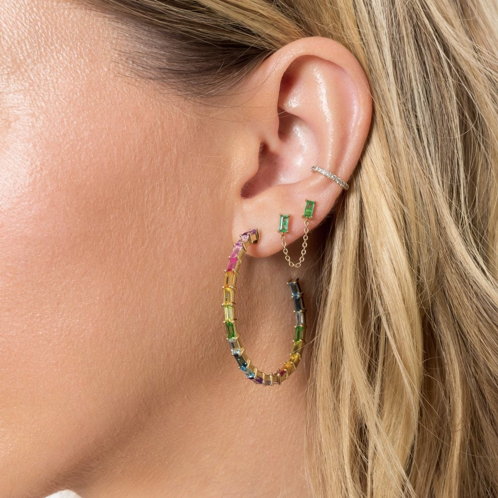 Eriness  14K Gold Diamond Ear Cuff