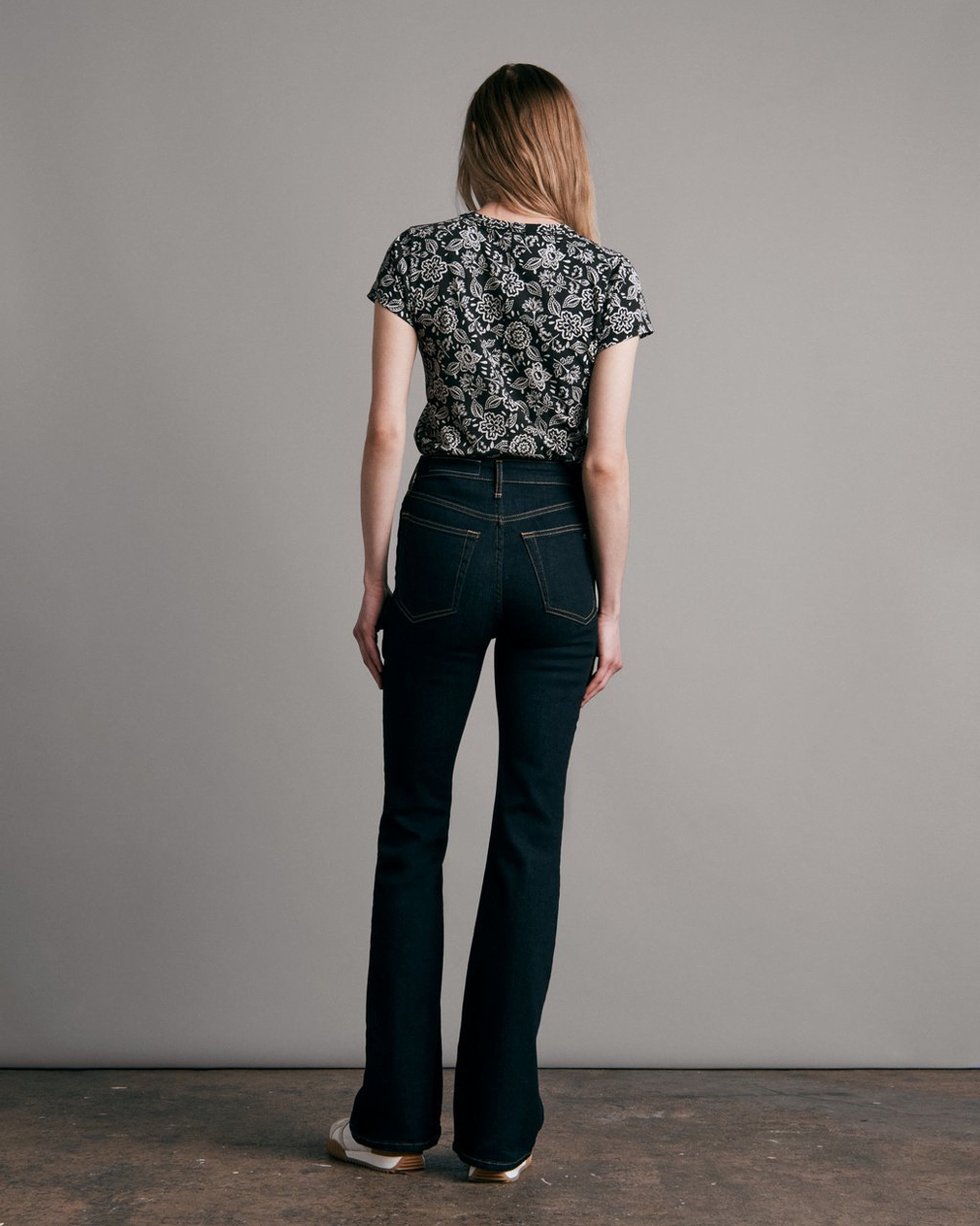 Rag & Bone Casey High Rise Ankle Flare in Rinse