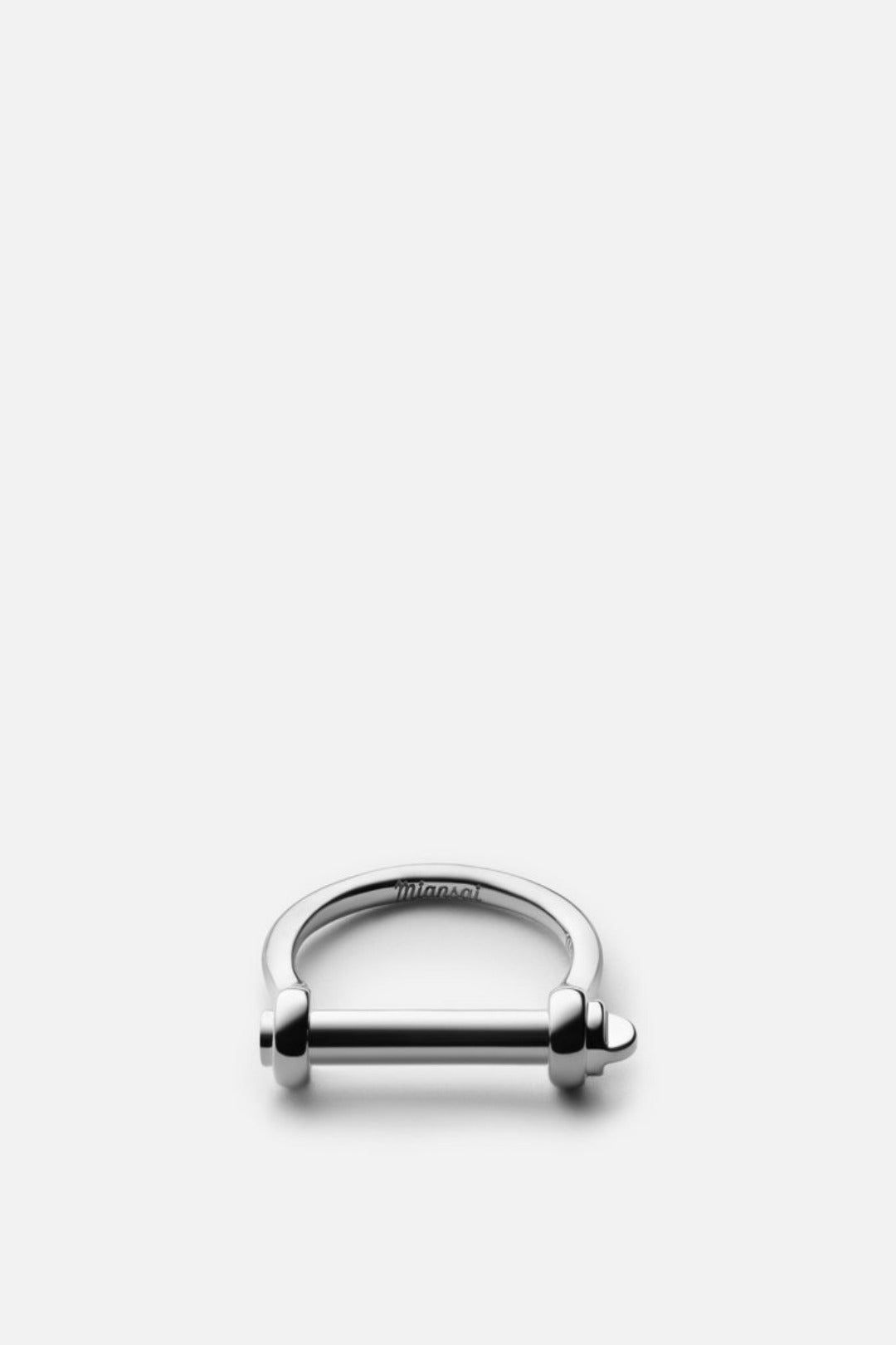 Miansai Sterling Silver Thin Screw Cuff Ring