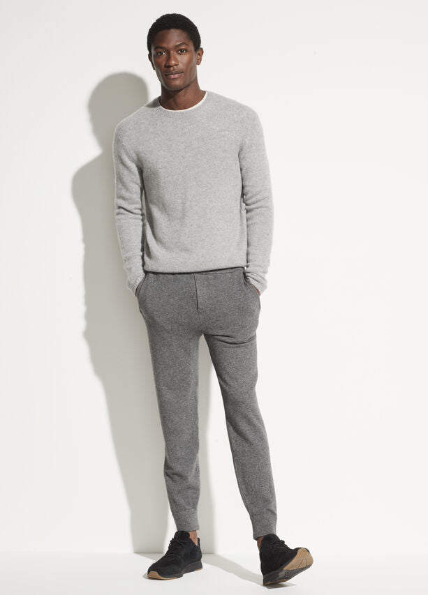 Vince Plush Cashmere Crew - Heather Grey