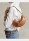 Polo Ralph Lauren Polo ID Calfskin Mini Shoulder Bag - Tan