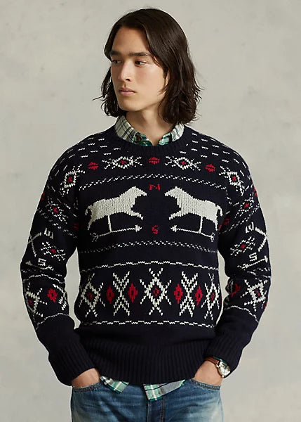 Polo Ralph Lauren Weathervane Wool-Silk Sweater