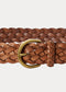 Polo Ralph Lauren  Braided Calfskin Belt  - Brown