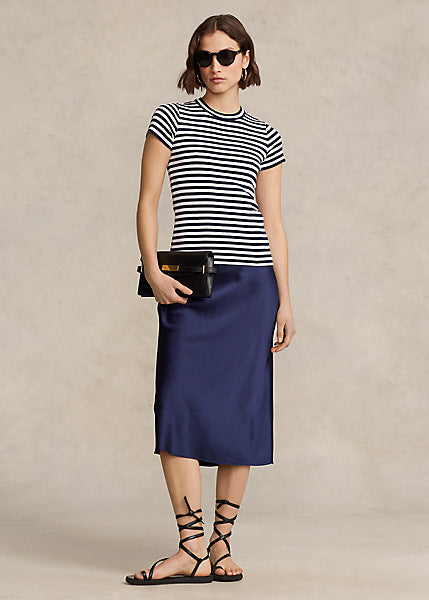 Polo Ralph Lauren Striped Ribbed Cotton Crewneck Tee