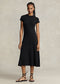 Polo Ralph Lauren Stretch-Cotton Blend Tee Dress - Black