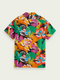 Scotch & Soda Printed Short-Sleeved Camp Shirt - Floral