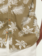 Scotch & Soda Regular Fit Printed Poplin Shirt - Khaki Leaf